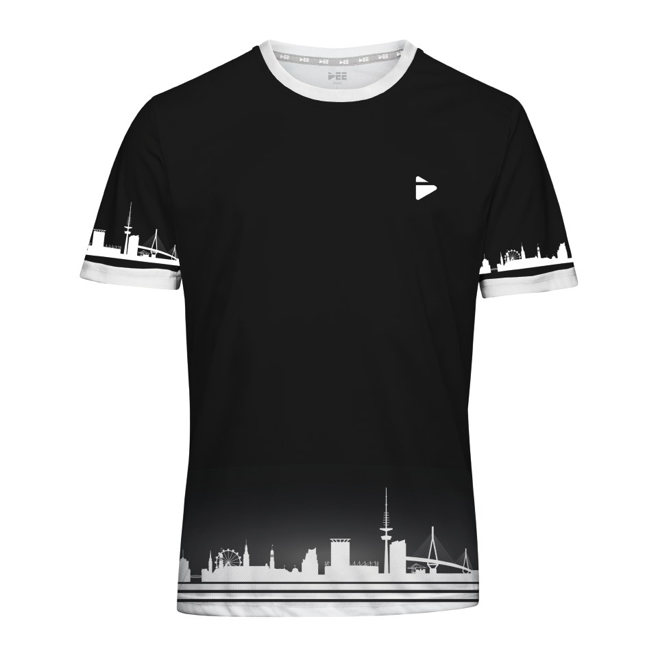 Sonderedition Allroundsportshirt Hamburg Skyline